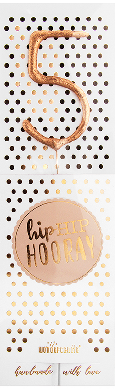 Hiphip hooray Roségold 290 Sortiment 144 Wondercandle® classic