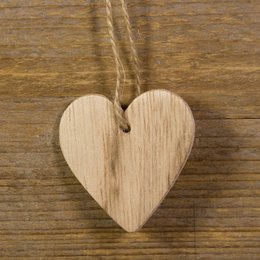 Gift pendant wooden heart