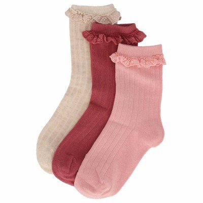 iN ControL 3pack de chaussettes RIB avec volant