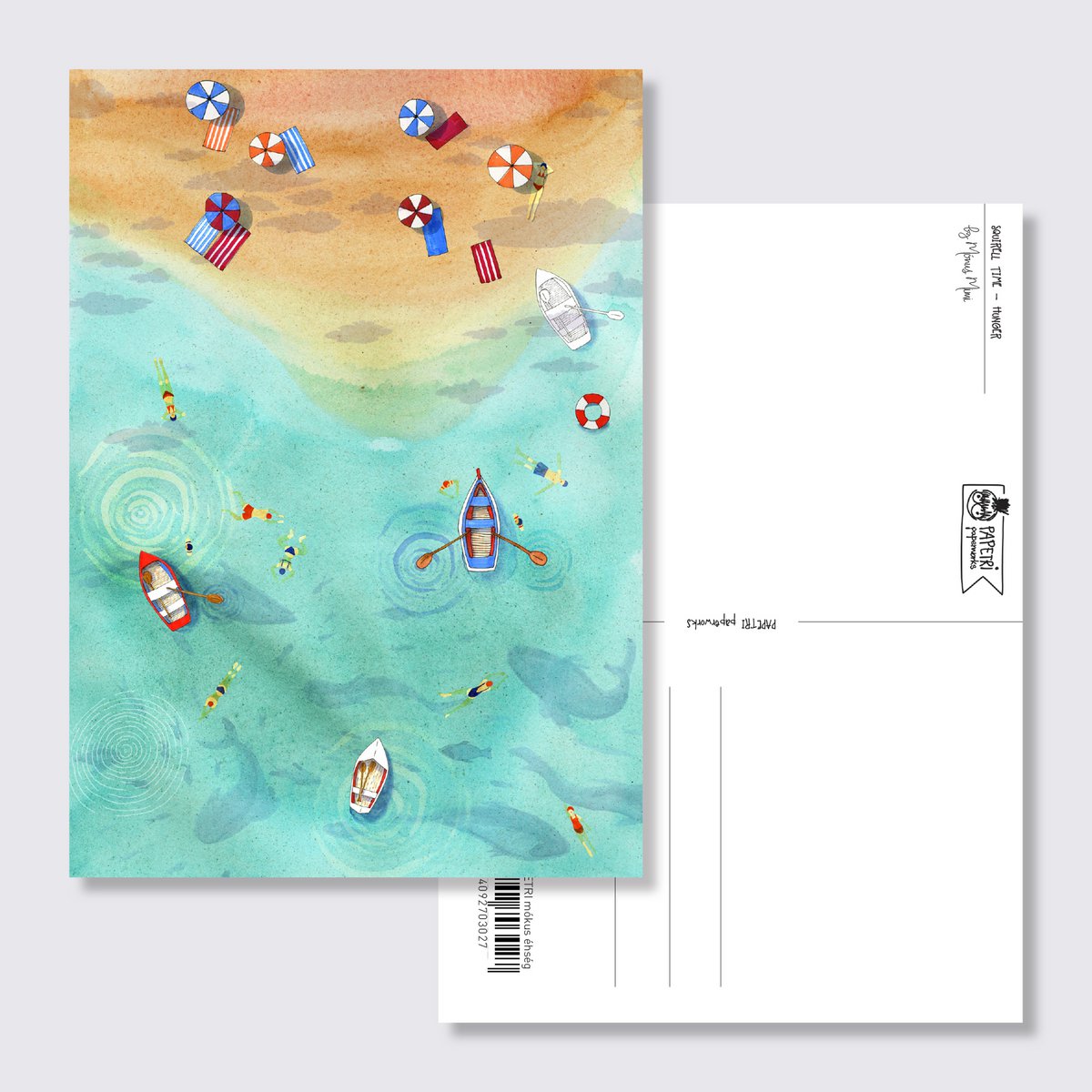 Simpelt postkort - strand