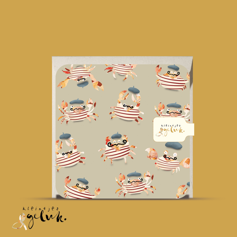 crabs greeting card