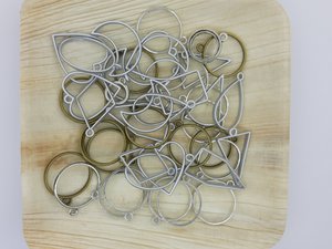 #4 mix 107 gram cabochon frames