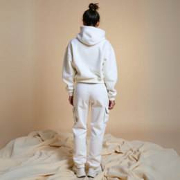 Crop Hoodie "TWENTY YEARS FROM NOW" - Weiss