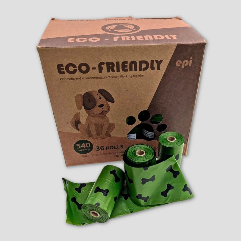 Canine excrement bags roller