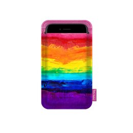 Bunte Smartphone-Hülle aus grauem Filz Bertoni