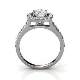 Bague Cushy - Argenté et Cristal
