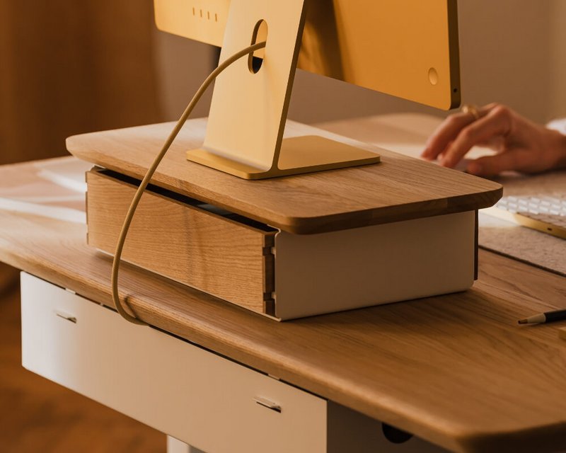 Desk Shelf Mini - Monitor Stand with Drawer