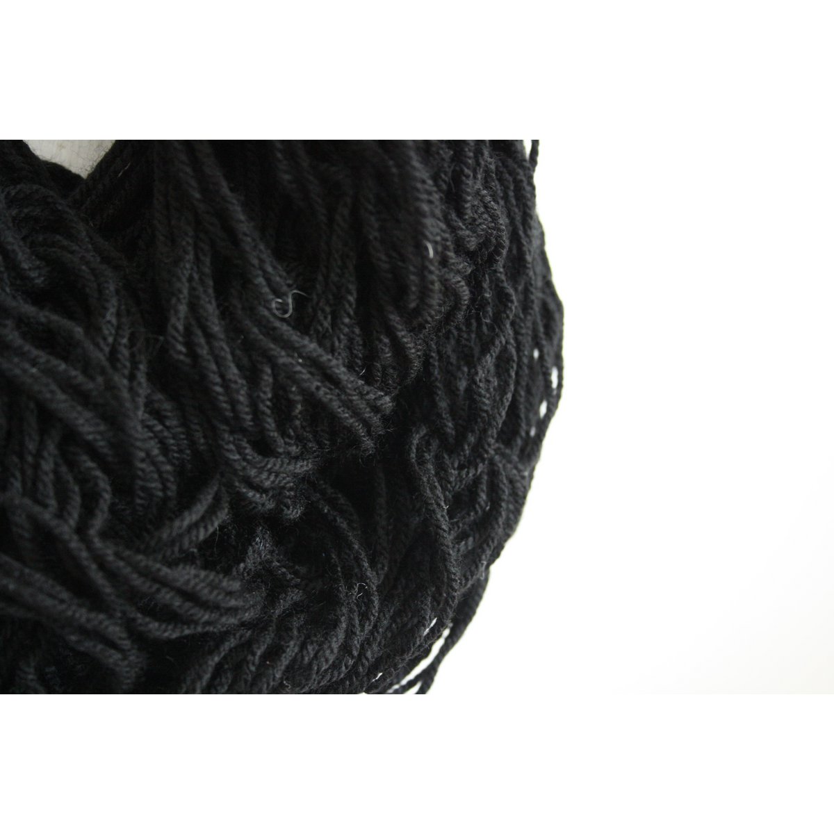 Black infinity scarf - acrylic