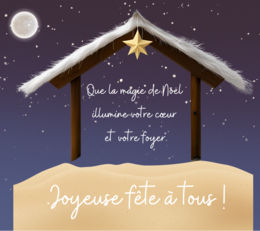 Surprise scented candle decoration - Merry Christmas - Nativity scene