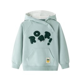 Felpa con cappuccio in maglia di spugna da neonato