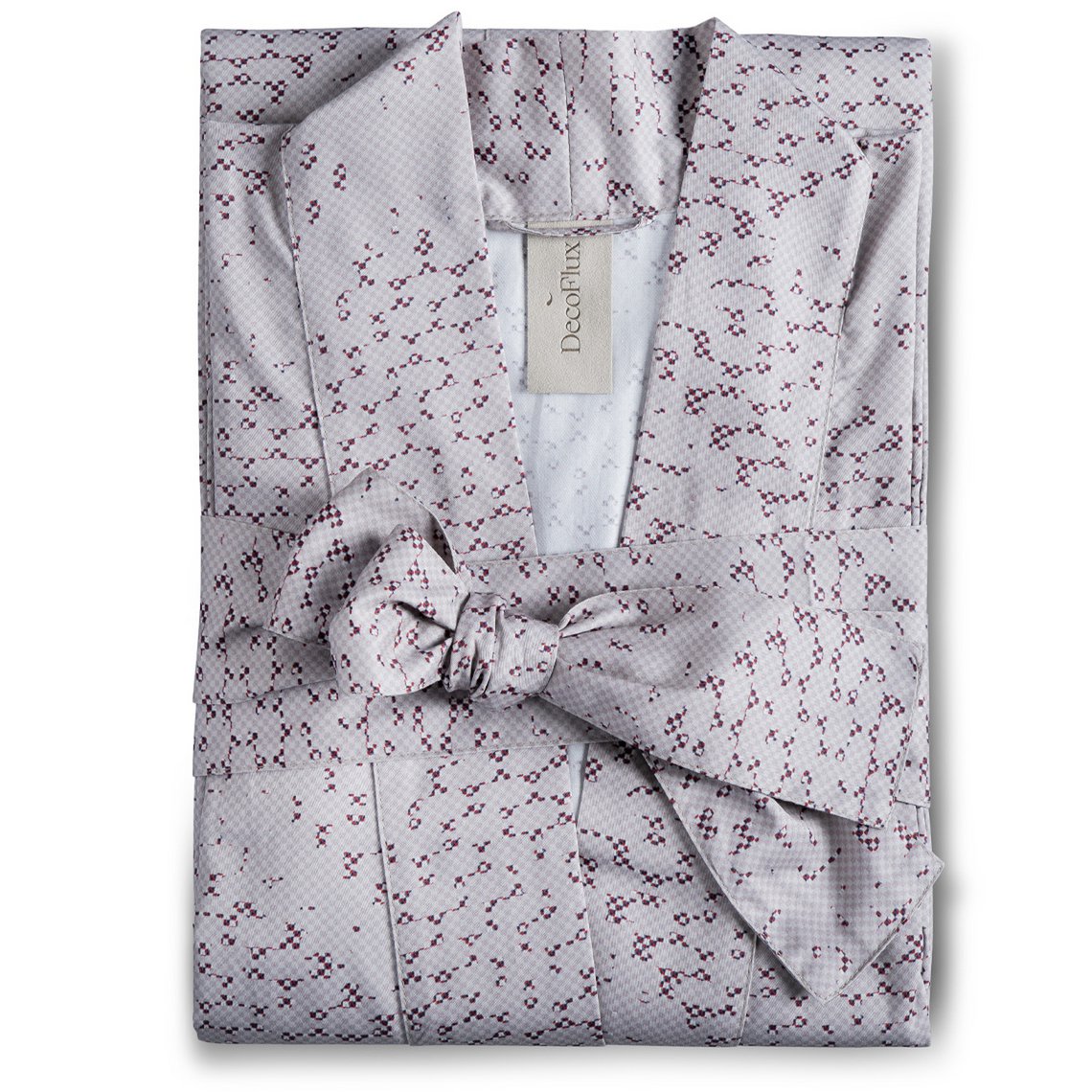 Bademantel Kimono Mesh Mandel