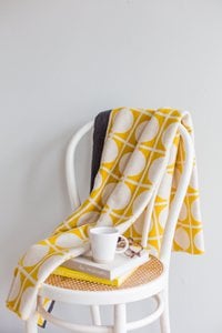 Don Geel Jacquard Plaid – Zacht geborsteld katoen