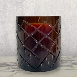 Hurricane Crystal Lamp Wind Light Medium Brown(cc2101-140crystal-choc-middle size)