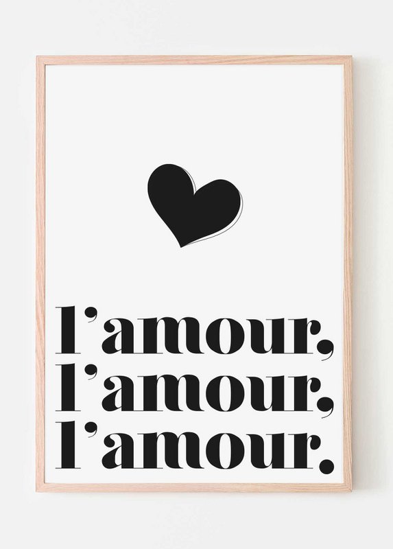 AFFICHE L'AMOUR, L'AMOUR, L'AMOUR