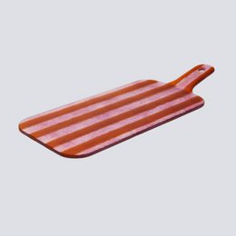 Artisano Platter Hand Small 38x15 Magenta Stripes