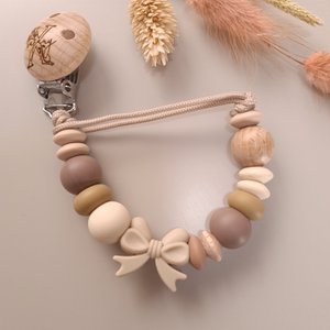 Schnullerband neutral braun