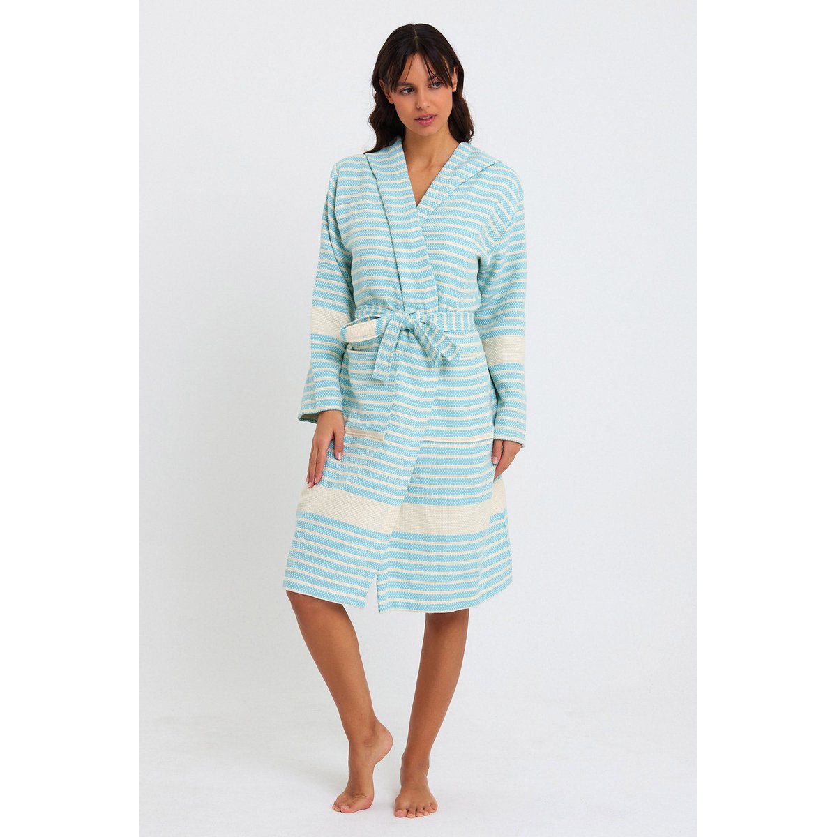 Marmara Bathrobe - Baby Blue