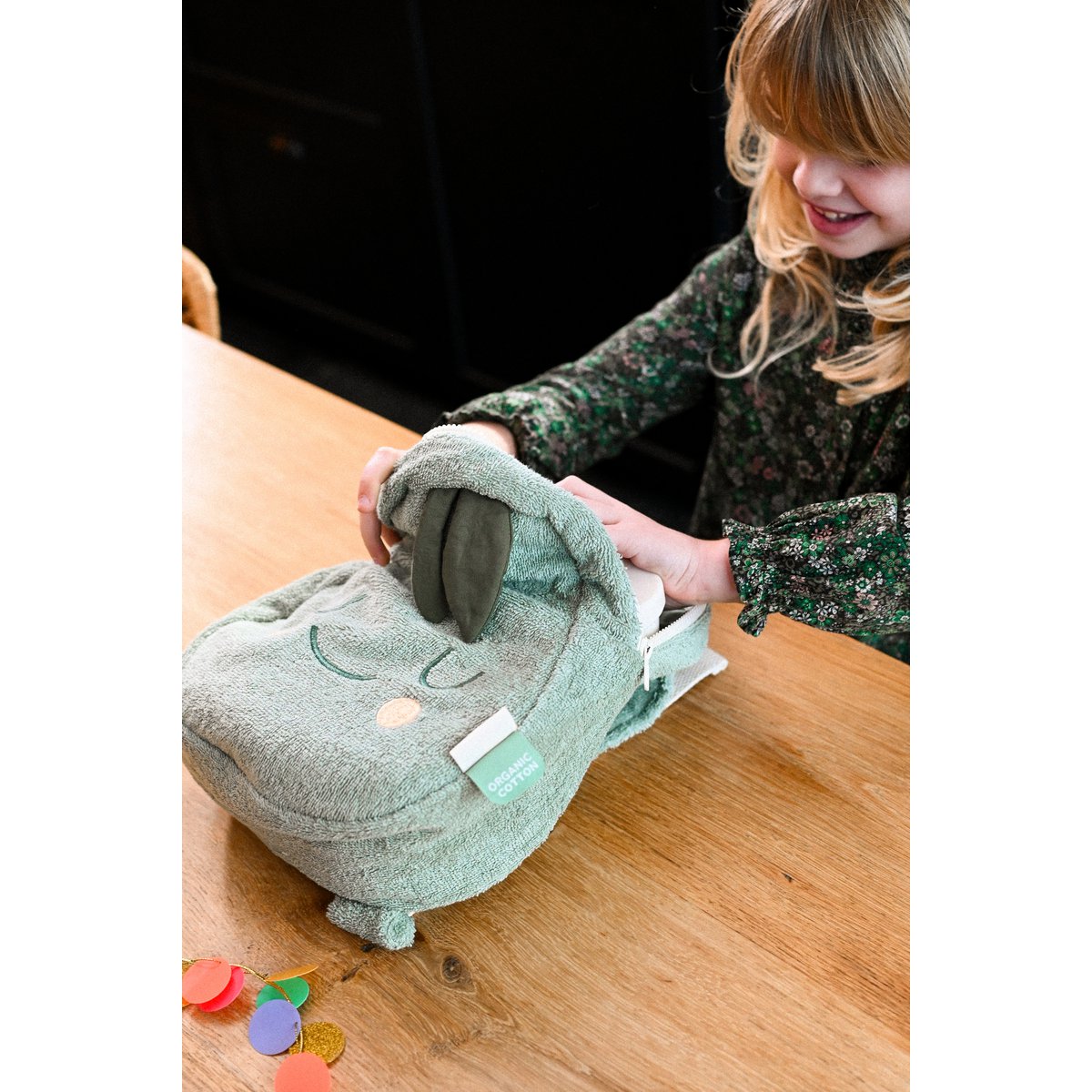 Mochila Infantil Rizo Algodón Pedro Pera