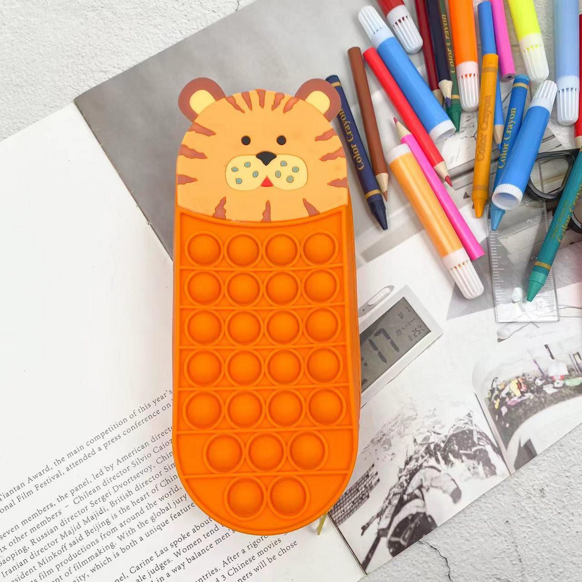 Federmäppchen aus Draw'n Drop Anti-Stress-Material