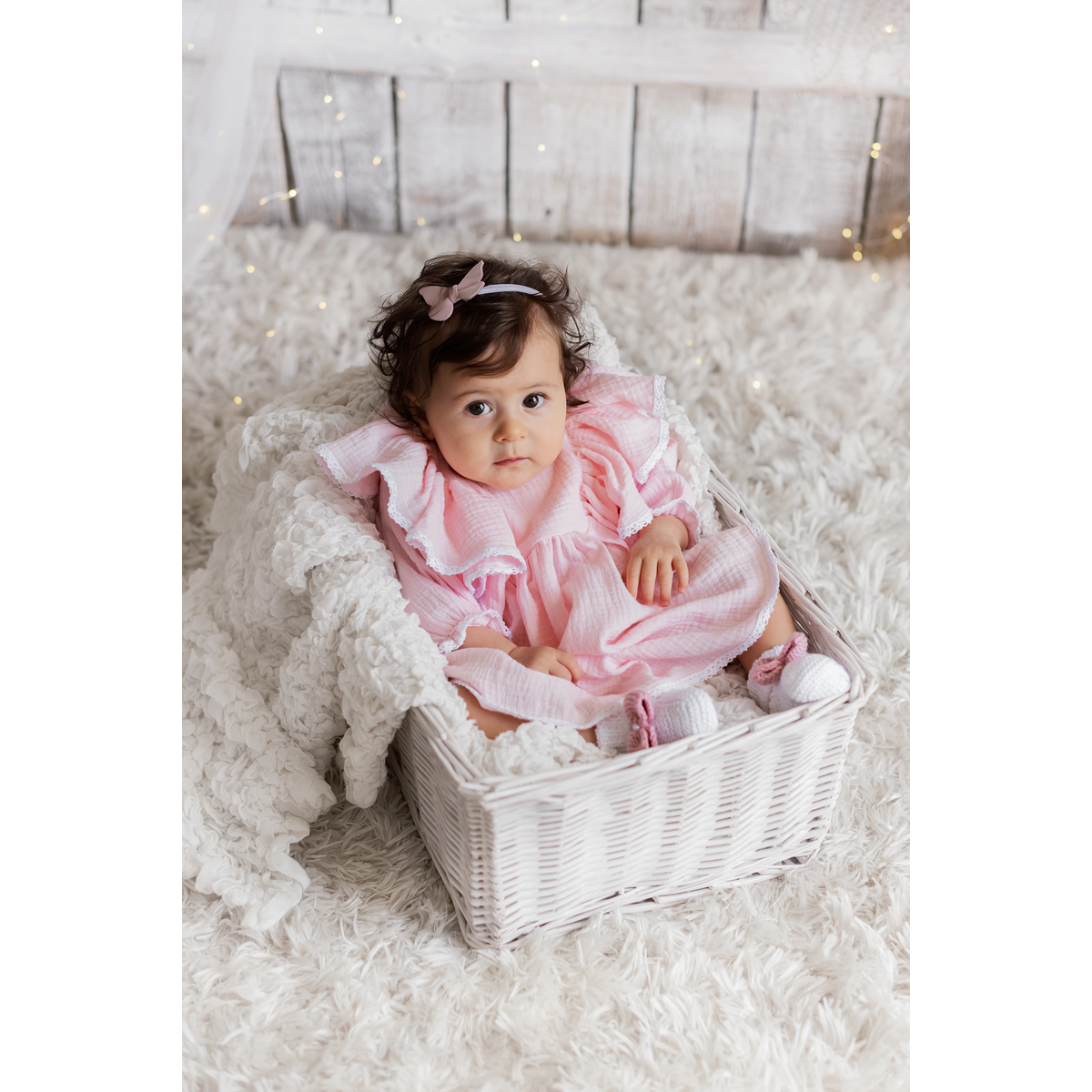 Sweet pink dress for baby girl
