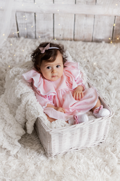Sweet pink dress for baby girl