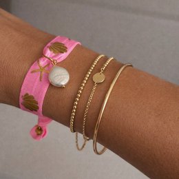 Capri Summer – Armband mit Keshi-Perle und Golddetails