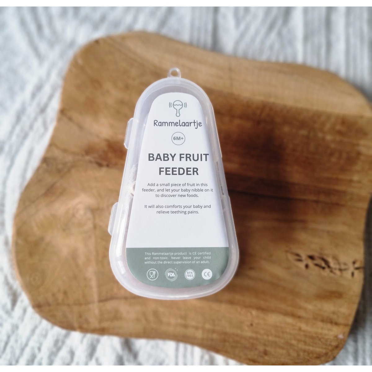Smoczek Fruit Feeder - miękki brązowy