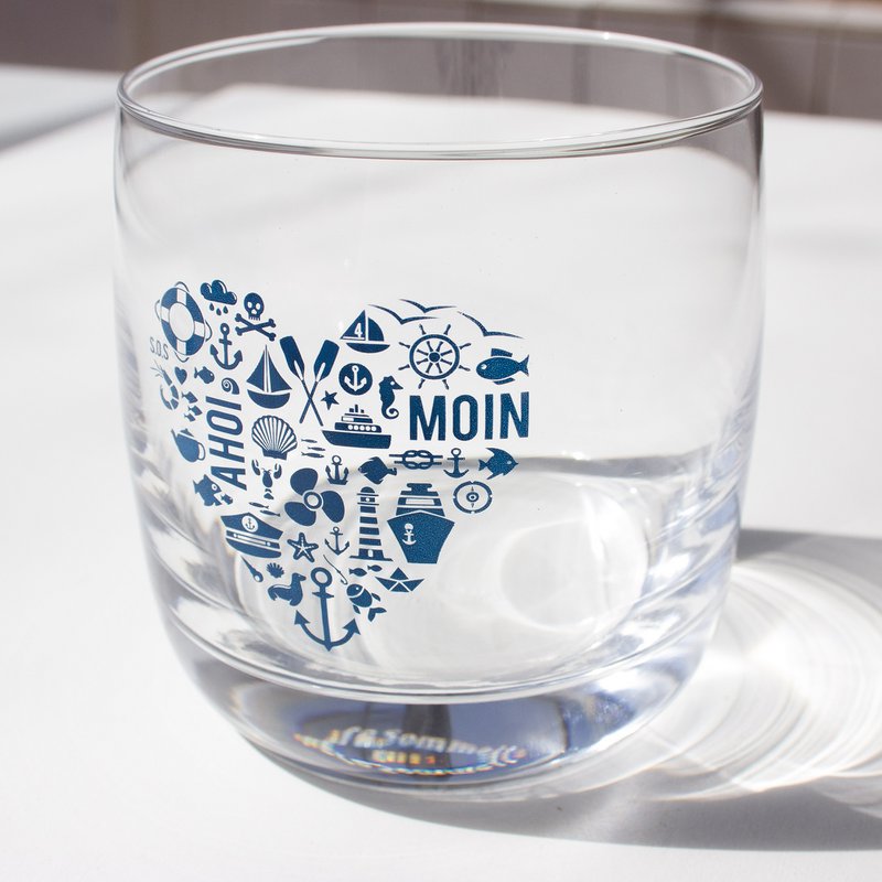 Whiskyglas van kristal “Nordic by Heart” – maritiem design, gemaakt in de EU