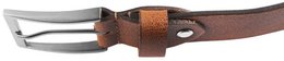 Leonardo Verrelli genuine leather belt, brown/tan, can be shortened, 100 cm