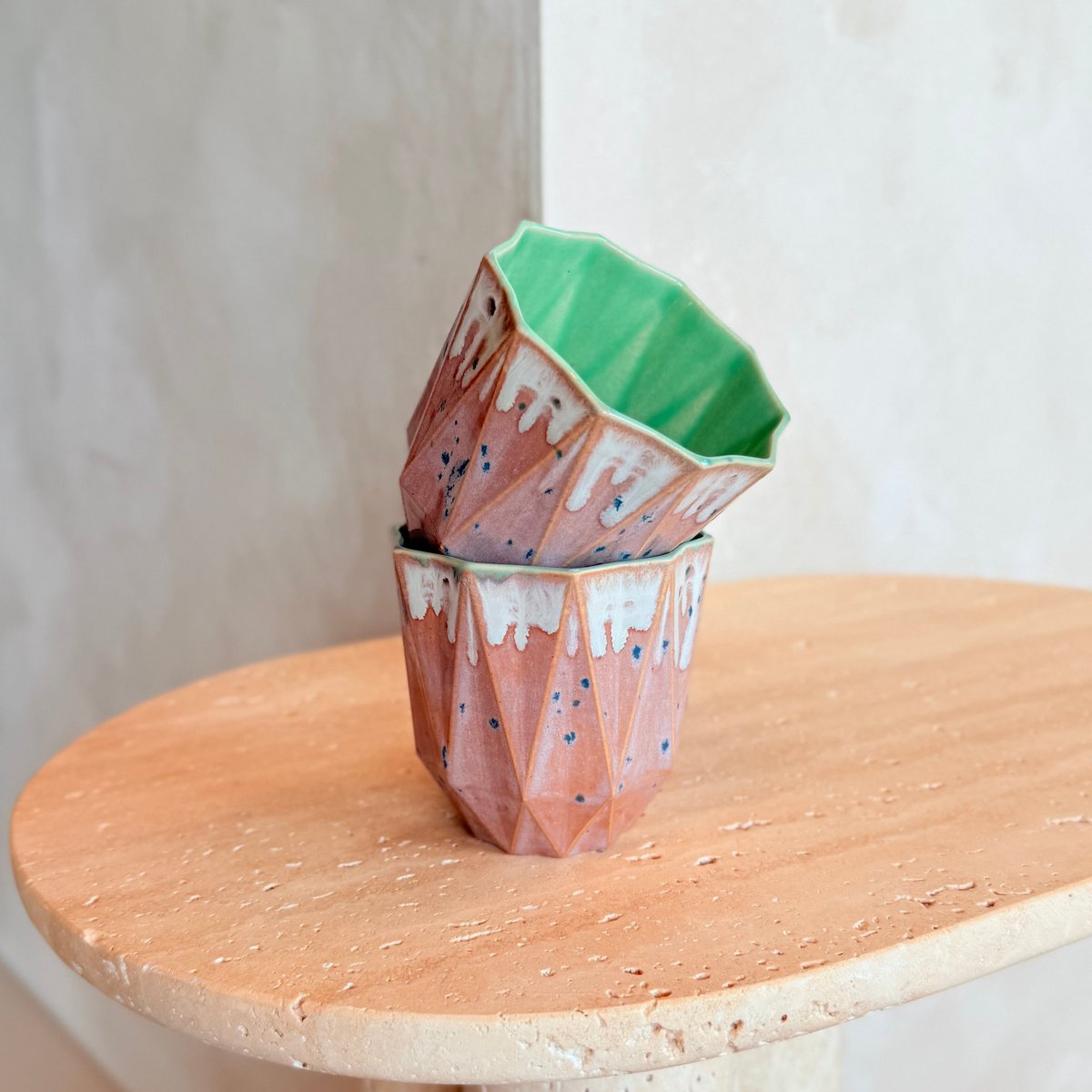 Small Poly Cup - Jade Aster