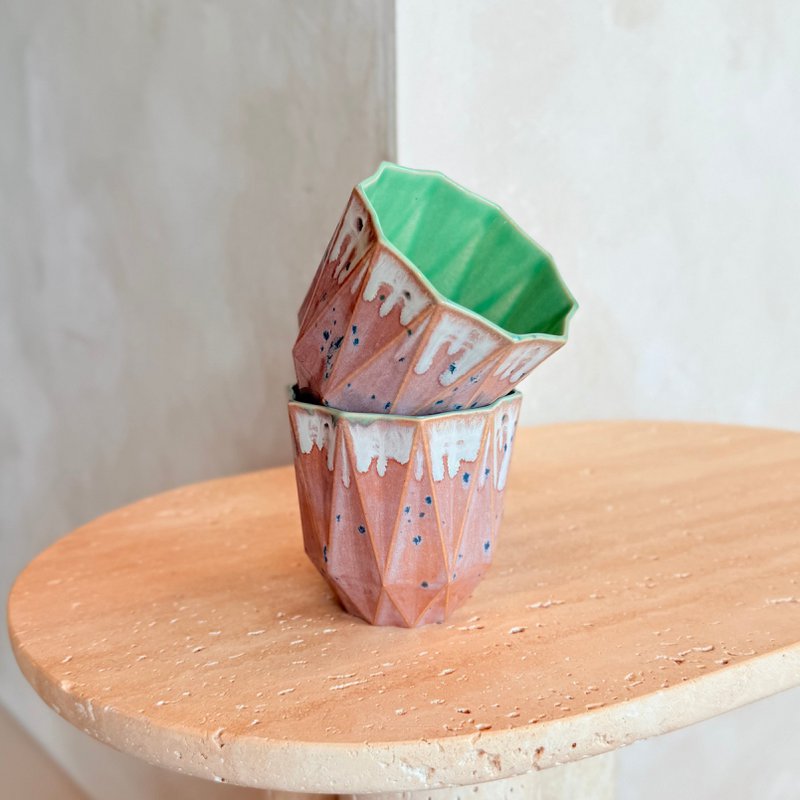 Small Poly Cup - Jade Aster