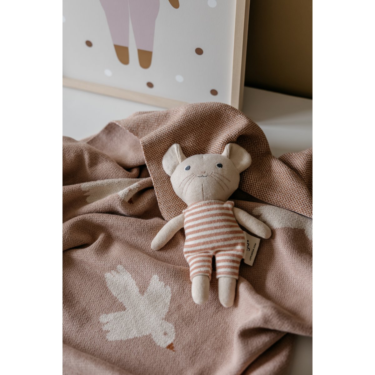 Minidekentje Little Birdie, Blush