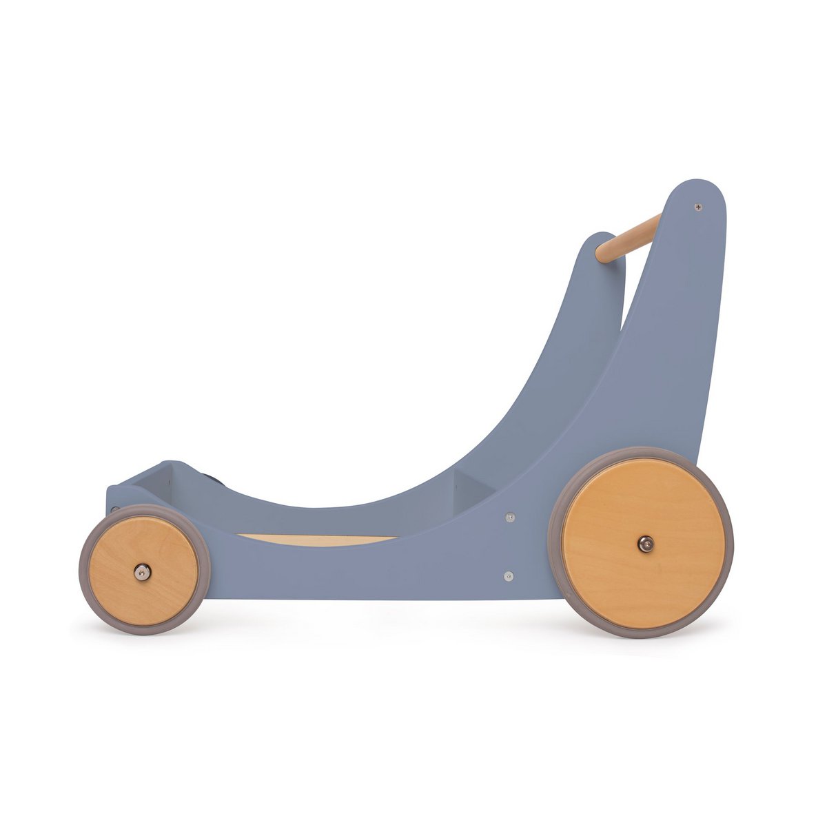Kinderfeets 2-in-1 wooden storage cart & walker - Slate Blue SOLD OUT