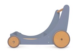 Carrito de almacenamiento y andador de madera 2 en 1 Kinderfeets - Azul Pizarra AGOTADO