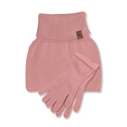 Kids' Knit Dickie & Gloves Knitted Cotton 2-Piece Set