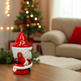 Burnt-Santa Claus Ceramic Santa Claus-Essentialöle, Wachse & Parfums-16 cm-artisanale Weihnachtsdekoration Festive Atmosphäre und Kokonation