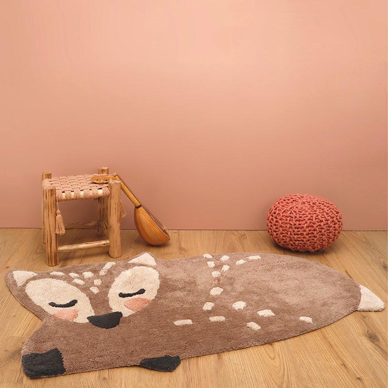 LITTLE DEER Kinderteppich Rehkitz