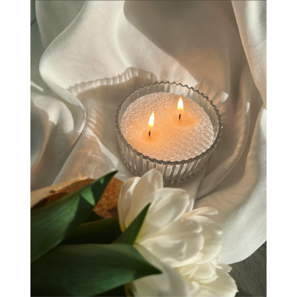 Powder/ Sand/ Pearl Candle Ready-to-Use Refill kit – Unscented Ivory Color – 330g – made for Horeca 