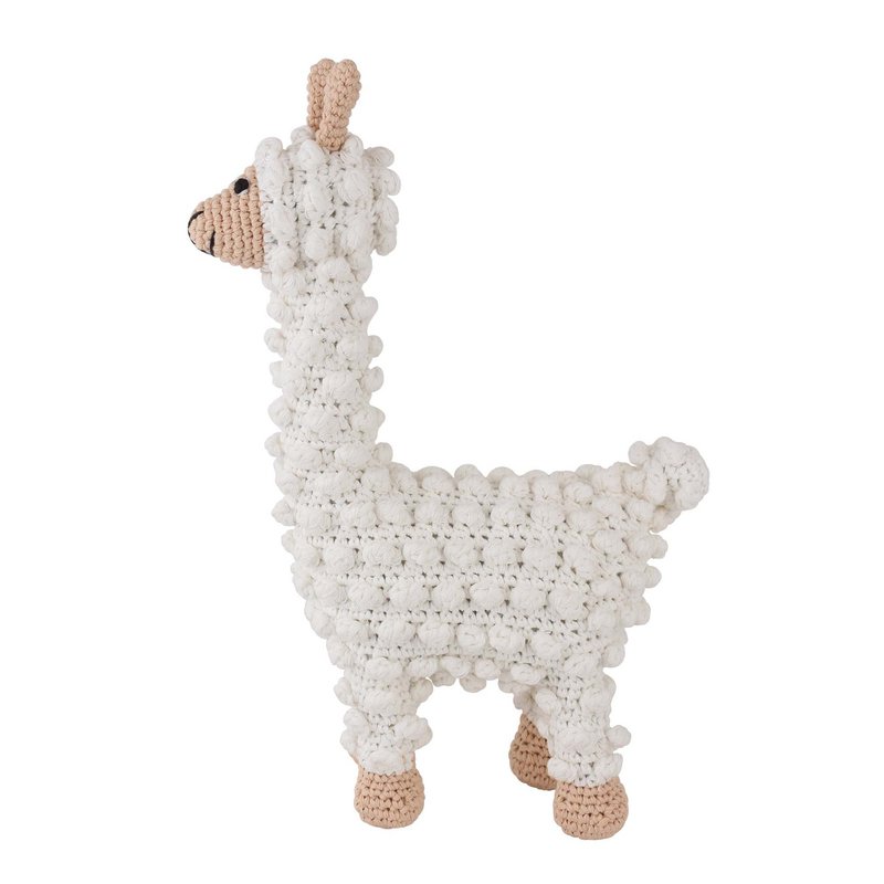 Crocheted cuddly toy llama LUKE