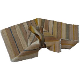 Tappeto Kilim a righe nordico fatto a mano