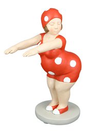 Poly figuur "Becky" rood/wit VE 4 so