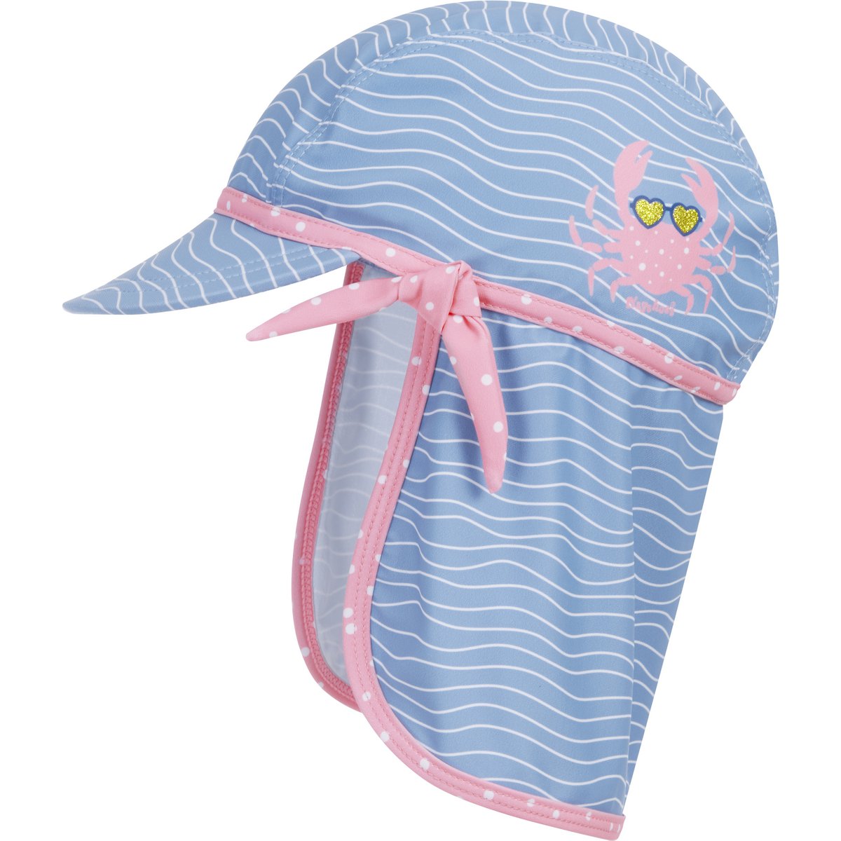Casquette anti-UV Crab - bleu / rose