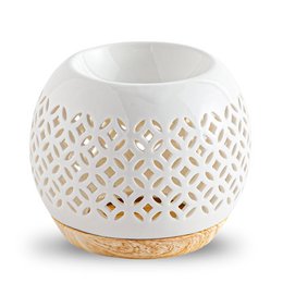 Kominek do perfum z serii Céramy – Qianbi – Lakierowany ceramiczny świecznik – Dyfuzja zapachowych wosków, olejków eterycznych – Dekoracyjny pomysł na prezent