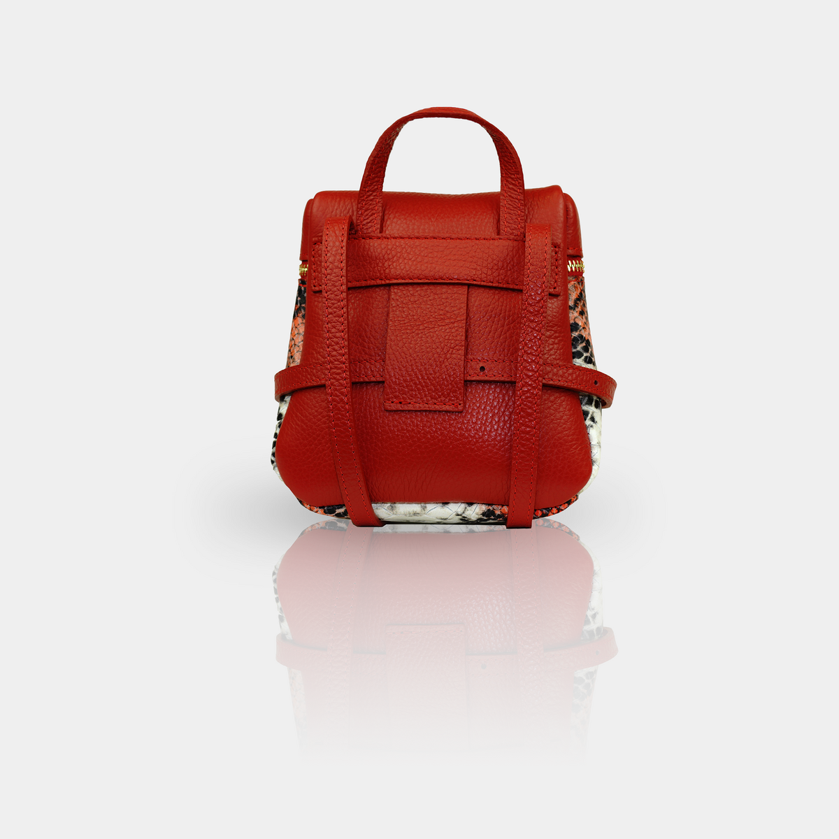 '' JERSEY '' leather shoulder bag / backpack
