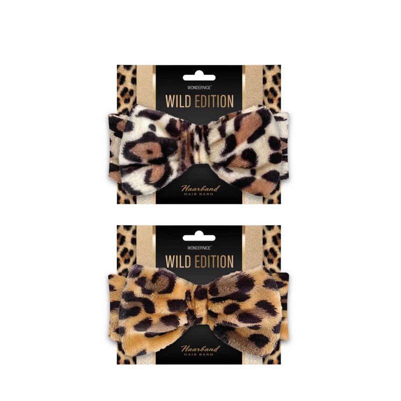 Wild Edition Soft Hair Band With Leopard Bow