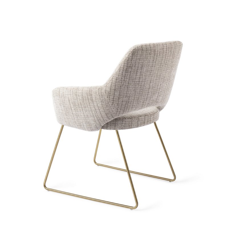 Jesper Home Yanai Dining Chair Slide Gold