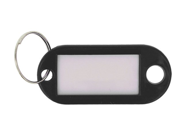 Portachiavi Westcott nero 100 pz. nella scatola. Con etichetta intercambiabile.