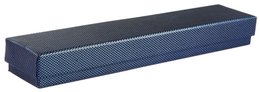 Jewelery box, cardboard, blue, VE 12, 21.5 cm x 4.5 cm x 2.5 cm