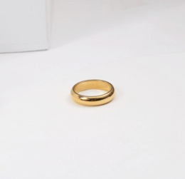 Sylvia - Einfaches konkaves Goldband
