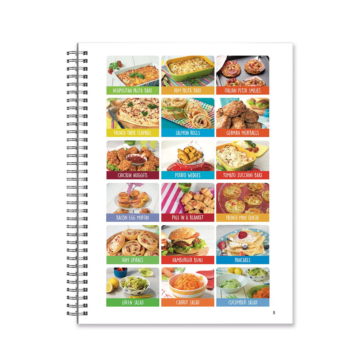 Kids Easy Cup Cookbook: Cooking with Kids (Part 2), Cooking box set incl. 5 colorful measuring cups